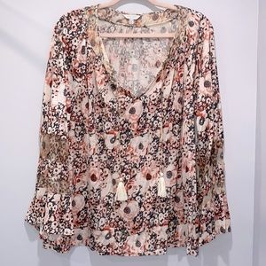 Lucky Brand 2X floral top